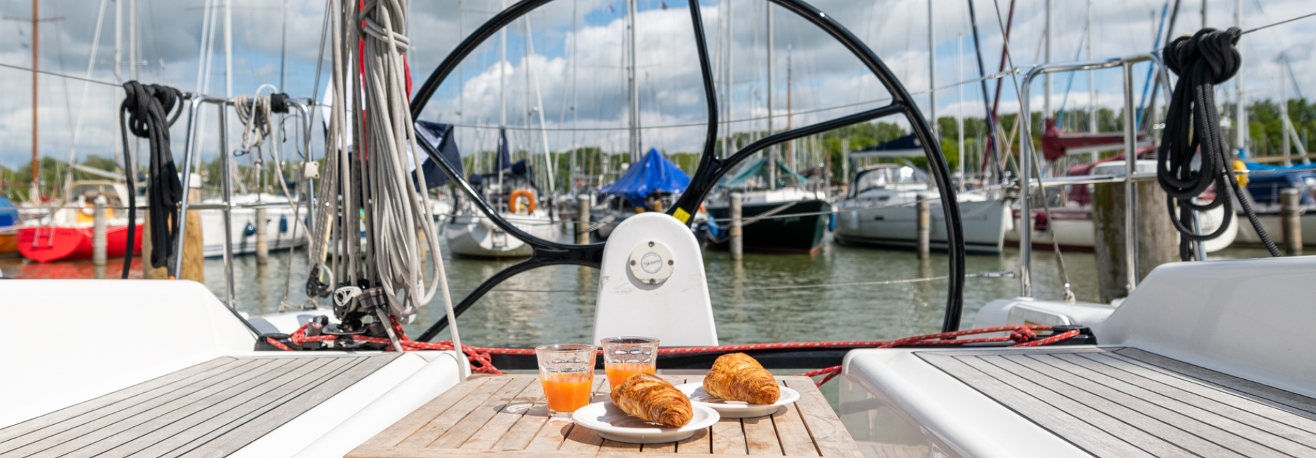 waterland breakfast on a boat